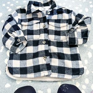 Zara plaid jacket 3-4yr
